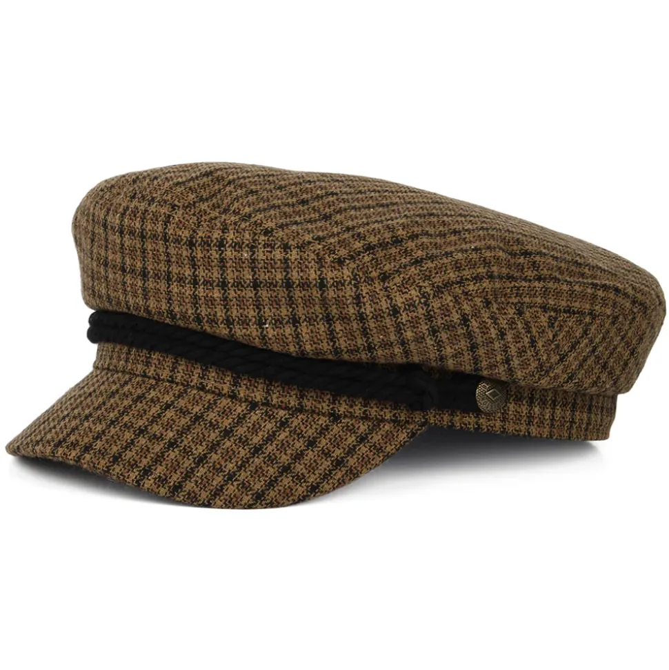 Store Casquette de Marin Pied-de-Poule caramel-noir Femme/Homme Casquettes De Marin|Casquettes De Marin