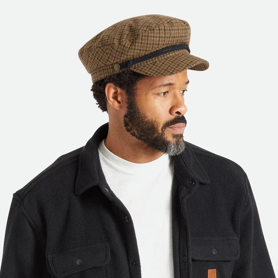 Store Casquette de Marin Pied-de-Poule caramel-noir Femme/Homme Casquettes De Marin|Casquettes De Marin