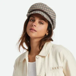 Online Casquette de Marin Pied-de-Poule sable-marron-orange Femme/Homme Casquettes De Marin|Casquettes De Marin