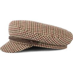 Cheap Casquette de Marin Pied-de-Poule sable-marron-rouille Femme/Homme Grandes Tailles|Casquettes De Marin