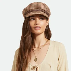 Cheap Casquette de Marin Pied-de-Poule sable-marron-rouille Femme/Homme Grandes Tailles|Casquettes De Marin