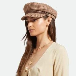 Cheap Casquette de Marin Pied-de-Poule sable-marron-rouille Femme/Homme Grandes Tailles|Casquettes De Marin