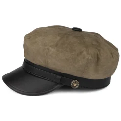 Best Sale Casquette de Motard Rebelle beige britannique JAXON & JAMES Femme/Homme Chapeaux De Pluie|Casquettes Plates