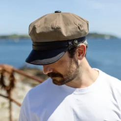 Best Sale Casquette de Motard Rebelle beige britannique JAXON & JAMES Femme/Homme Chapeaux De Pluie|Casquettes Plates