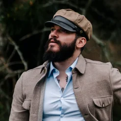 Best Sale Casquette de Motard Rebelle beige britannique JAXON & JAMES Femme/Homme Chapeaux De Pluie|Casquettes Plates