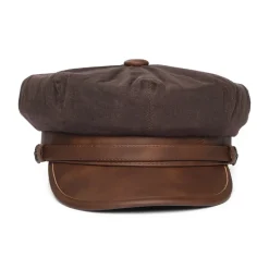 Outlet Casquette de Motard Rebelle marron JAXON & JAMES Femme/Homme Chapeaux De Pluie|Casquettes Plates