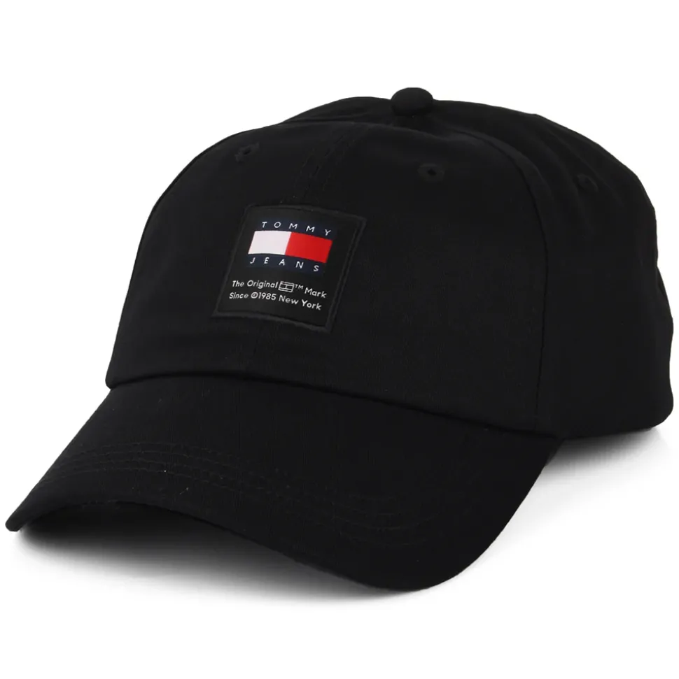 Shop Casquette en Coton Bio TJM Modern Patch noir Homme Casquettes Homme