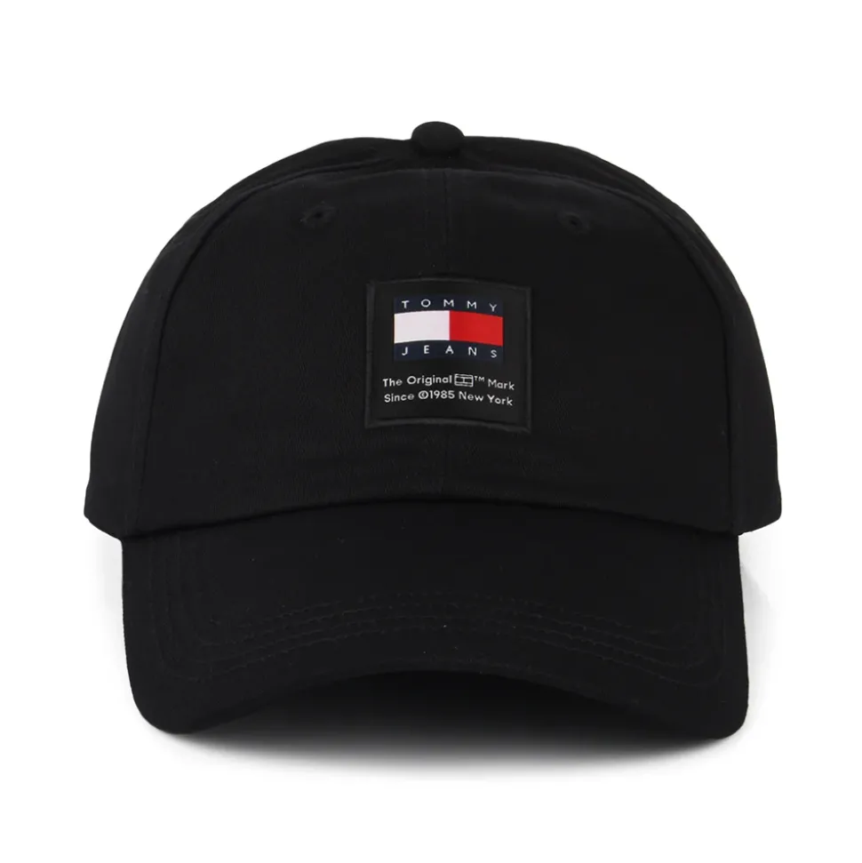Shop Casquette en Coton Bio TJM Modern Patch noir Homme Casquettes Homme