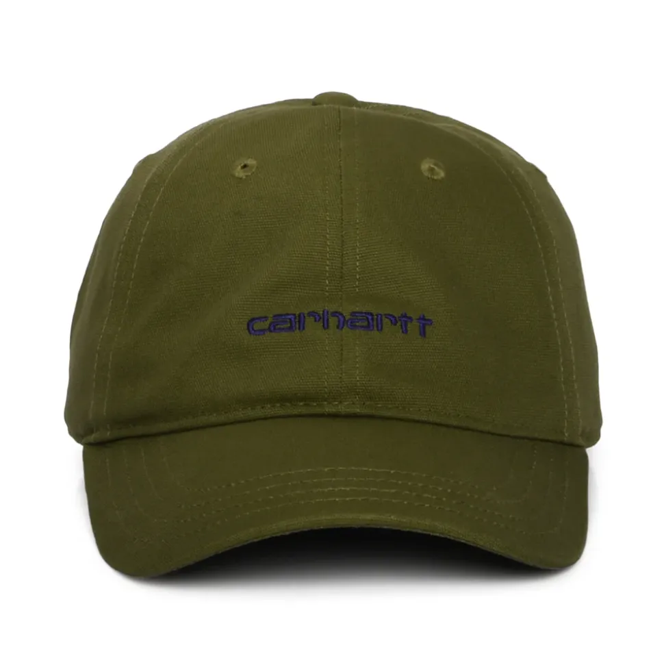 Shop Casquette en Toile de Coton Script olive Homme Casquettes Homme
