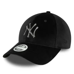 Store Casquette Femme 9FORTY MLB Velour Diamante New York Yankees noir Femme Chapeaux Hiver|Casquettes De Baseball