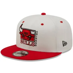 Best Sale Casquette 9FIFTY MLB White Crown Chicago Bulls blanc-rouge Homme Casquettes De Baseball|Casquettes Homme
