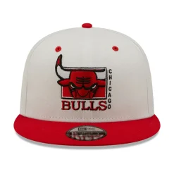 Best Sale Casquette 9FIFTY MLB White Crown Chicago Bulls blanc-rouge Homme Casquettes De Baseball|Casquettes Homme