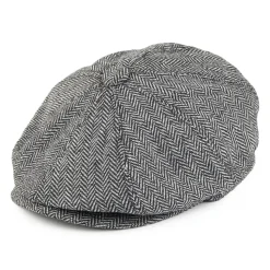Outlet Casquette Gavroche à Chevrons gris JAXON & JAMES Femme Casquettes Plates|Casquettes Femme