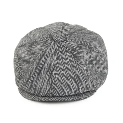 Outlet Casquette Gavroche à Chevrons gris JAXON & JAMES Femme Casquettes Plates|Casquettes Femme