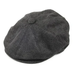 Sale Casquette Gavroche à Chevrons anthracite JAXON & JAMES Femme/Homme Casquettes Plates|Grandes Tailles