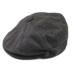 Sale Casquette Gavroche à Chevrons anthracite JAXON & JAMES Femme/Homme Casquettes Plates|Grandes Tailles