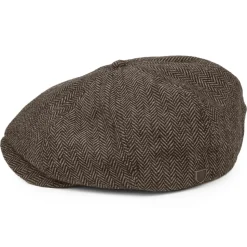 Best Casquette Gavroche à Chevrons Brood marron-khaki Femme/Homme Casquettes Plates|Grandes Tailles