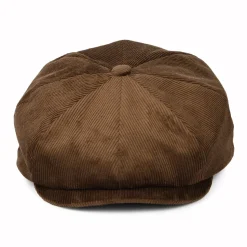 Sale Casquette Gavroche Ample en Velours Côtelé Brood marron Femme/Homme Casquettes Plates|Casquettes Plates