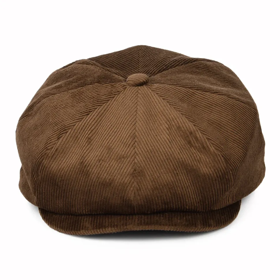 Sale Casquette Gavroche Ample en Velours Côtelé Brood marron Femme/Homme Casquettes Plates|Casquettes Plates
