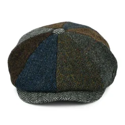 Cheap Casquette Gavroche en Harris Tweed Lewis II multicolore Femme/Homme Casquettes Plates|Chapeaux Hiver