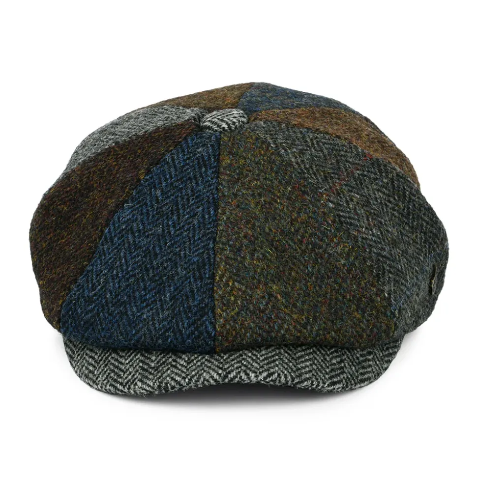 Cheap Casquette Gavroche en Harris Tweed Lewis II multicolore Femme/Homme Casquettes Plates|Chapeaux Hiver