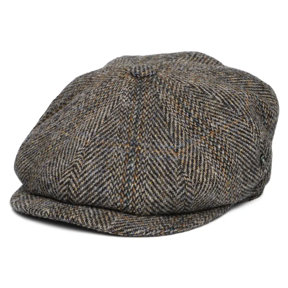 Store Casquette Gavroche en Harris Tweed Arthur multicolore Femme/Homme Casquettes Plates|Grandes Tailles