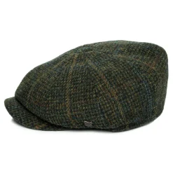 Discount Casquette Gavroche en Harris Tweed à Carreaux Carloway olive et mix de couleurs Femme/Homme Casquettes Plates|Chapeaux Hiver