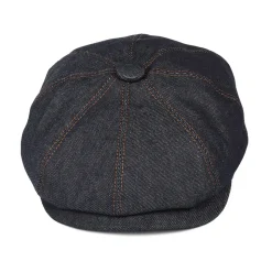 Discount Casquette Gavroche en Jean bleu foncé JAXON & JAMES Femme Casquettes Plates|Casquettes Femme