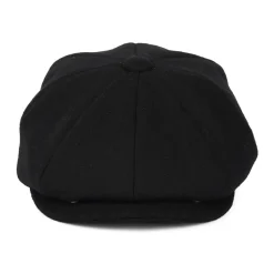 Store Casquette Gavroche en Laine Melton noir JAXON & JAMES Femme/Homme Casquettes Plates|Grandes Tailles