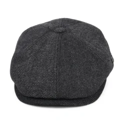 Clearance Casquette Gavroche en Laine Mélangée Hudson Mix anthracite Femme/Homme Casquettes Plates|Chapeaux Hiver