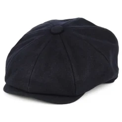 Cheap Casquette Gavroche en Laine Melton bleu marine Femme Casquettes Plates|Casquettes Femme