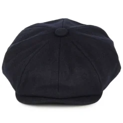 Cheap Casquette Gavroche en Laine Melton bleu marine Femme Casquettes Plates|Casquettes Femme