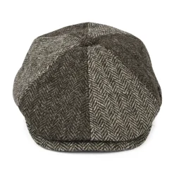 Fashion Casquette Gavroche en Laine Britannique Hexham marron clair-marron foncé Femme/Homme Casquettes Plates|Casquettes Plates