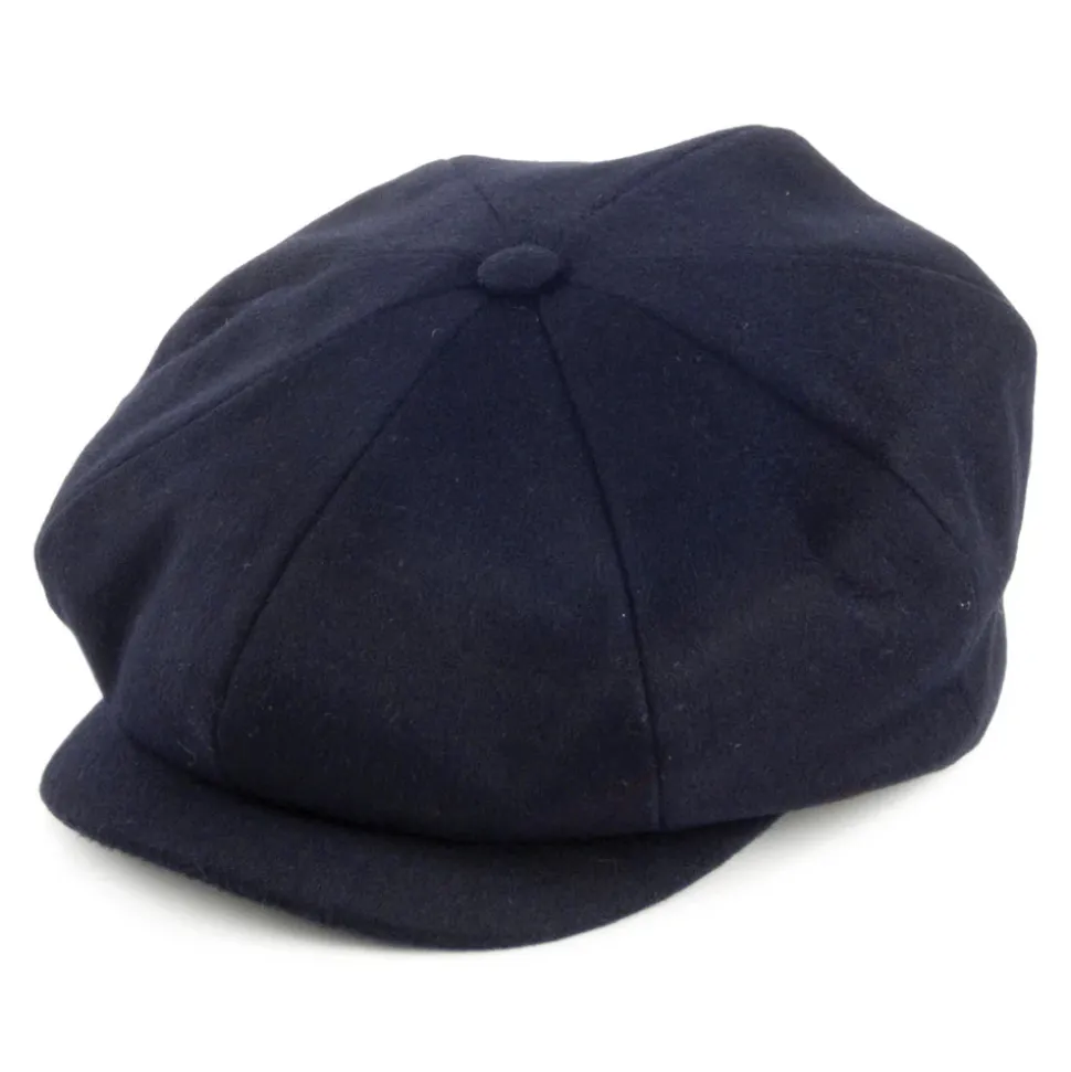 Shop Casquette Gavroche En Laine Loden bleu marine Femme Casquettes Plates|Casquettes Femme