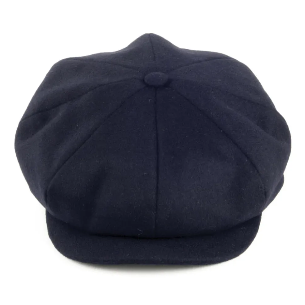 Shop Casquette Gavroche En Laine Loden bleu marine Femme Casquettes Plates|Casquettes Femme