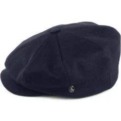 Shop Casquette Gavroche En Laine Loden bleu marine Femme Casquettes Plates|Casquettes Femme