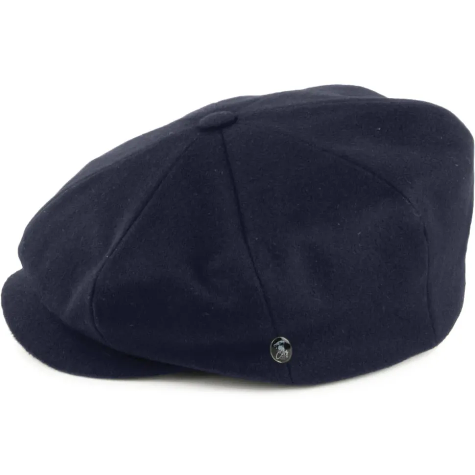 Shop Casquette Gavroche En Laine Loden bleu marine Femme Casquettes Plates|Casquettes Femme