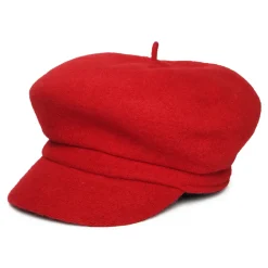 Outlet Casquette Gavroche en Laine Vanessa groseille Femme Chapeaux Hiver|Chapeaux Femme