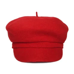 Outlet Casquette Gavroche en Laine Vanessa groseille Femme Chapeaux Hiver|Chapeaux Femme