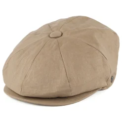 Flash Sale Casquette Gavroche en Lin camel JAXON & JAMES Femme Casquettes Plates|Casquettes Femme