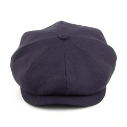 Online Casquette Gavroche en Lin bleu marine Femme Casquettes Plates|Casquettes Femme
