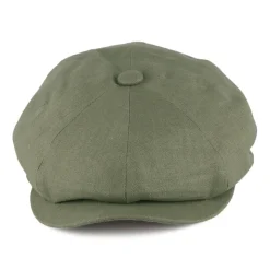 Best Casquette Gavroche en Lin Alfie khaki Femme Casquettes Plates|Casquettes Femme