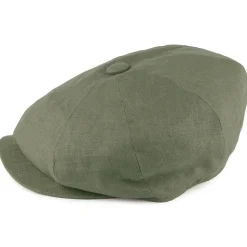 Best Casquette Gavroche en Lin Alfie khaki Femme Casquettes Plates|Casquettes Femme