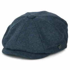 Outlet Casquette Gavroche en Melton Alfie bleu Femme Casquettes Plates|Casquettes Femme