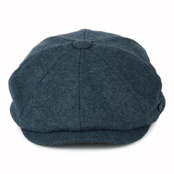Outlet Casquette Gavroche en Melton Alfie bleu Femme Casquettes Plates|Casquettes Femme