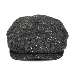 Discount Casquette Gavroche en Tweed du Donegal Chiné Calotte Profonde anthracite Femme/Homme Casquettes Plates|Chapeaux Hiver
