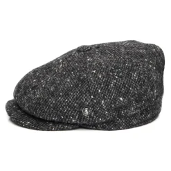 Discount Casquette Gavroche en Tweed du Donegal Chiné Calotte Profonde anthracite Femme/Homme Casquettes Plates|Chapeaux Hiver