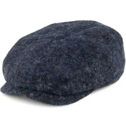 Best Sale Casquette Gavroche en Tweed du Donegal Hatteras bleu Femme/Homme Casquettes Plates|Casquettes Plates