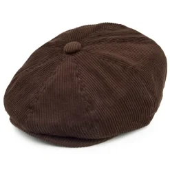 Clearance Casquette Gavroche en Velours Côtelé marron JAXON & JAMES Femme Casquettes Plates|Casquettes Femme