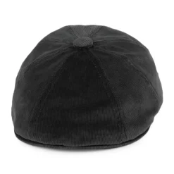 Cheap Casquette Gavroche en Velours Côtelé Hawker noir Femme Casquettes Plates|Casquettes Femme